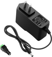 ALITOVE 5V 1A Power Supply 100-240V AC to DC 5V Power Cord 5 Volt 1A 5W AC/DC Power Adapter Converter with 5.5X 2.5mm 2.1mm Tip for LED Light Speakers Routers HDMI Switch Cyber MonitorA7525 US EU UK PLUGk Optional