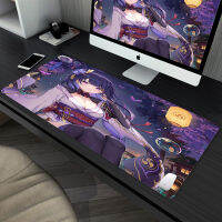 Xxl Genshin แผ่นรองเมาส์กระแทกเกมส์พีซีตู้คีย์บอร์ด Deskmat อุปกรณ์เสริมสำหรับเล่นเกม Baal Raiden Shogun Deskpad แล็ปท็อปแผ่นรองเมาส์ขนาดใหญ่