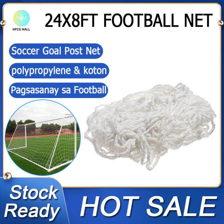 24 X 8ft Soccer Goal Regulation Size Steel Professional Portable Training Metal Soccer Net Heavy Duty 197 Diameter Framewhite Prtr1012