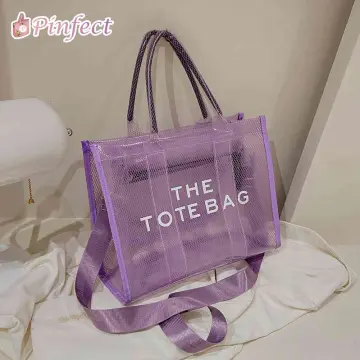 Pinfect Small Square Bag Clear Jelly Chain Tote Handbag Phone