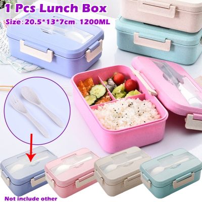 1 Pcs Portable Lunch Box Independent Lattice Food Container Box Bento Box Insulation Meal Lunch Box
