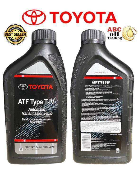 Genuine Toyota ATF Type T-IV Automatic Transmission Fluid 1Liter ...