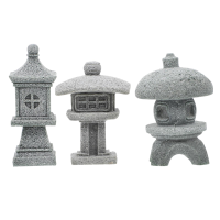 Garden Statue Decor Accessories Mini Zen Pagoda Aquarium Ornament Decorations Statues Micro Japanese Asian Bonsai Landscape