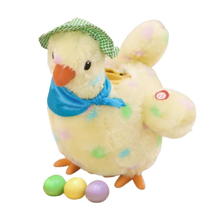 ของเล่นวางไข่ไก่แสดงออกอย่างสดใส-kids-toys-สีสดใสวางไข่ของเล่นตุ๊กตาไก่ด้วยดนตรีตุ๊กตาไก่ไฟฟ้าสำหรับเด็กงานฝีมือที่ละเอียดอ่อน