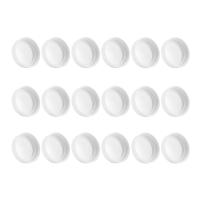 18 Pack Plastic Regular Mouth Mason Jar Lids For Ball, Kerr And More - Food Grade White Plastic Storage Caps