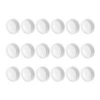 18 Pack Plastic Regular Mouth Mason Jar Lids For Ball, Kerr And More - Food Grade White Plastic Storage Caps