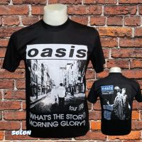 เสื้อวง OASIS วงร็อค ไม่มีตะเข็บข้าง คอฟิต ป้ายUS เสื้อวินเทด เสื้อผู้ชาย เสื้อทัวร์ วงร็อคต่างประเทศ