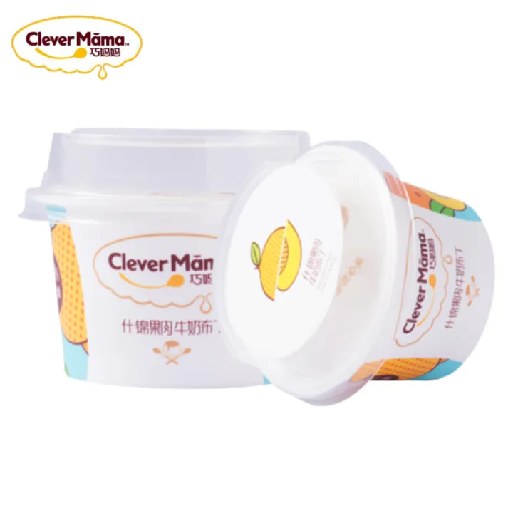 CLEVER MAMA 巧妈妈 ASSORTED FLESH MILK PUDDING 什锦果肉牛奶布丁 Lazada