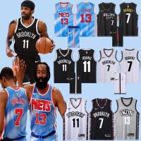 ◆▥❄NBA Nets jersey No. 11 Irving ชุดบาสเกตบอลชาย ชุดเกมชายและหญิง Durant No. 7 ปรับแต่งชุด