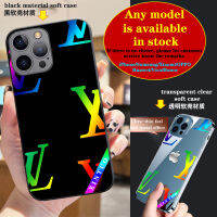 XINTUO เคสโทรศัพท์ไล่ระดับสีชื่อใหญ่ V สำหรับ iPhone 6 7 8 Plus X Xr Xsmax 11 12 13 14 Pro Max S23 S22 S21 S20 Note20พิเศษ A54 A53 A72 A32 A12เคส OPPO อุปกรณ์ป้องกันการกระแทกแบบใส Tpu นิ่มสำหรับ Vivo Xiaomi Huawei