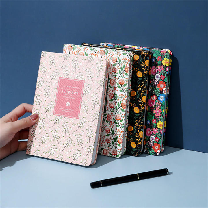 a5-agenda-notebook-a6-agenda-notebook-schedule-diary-weekly-planner-vintage-flower-notebook-monthly-planner