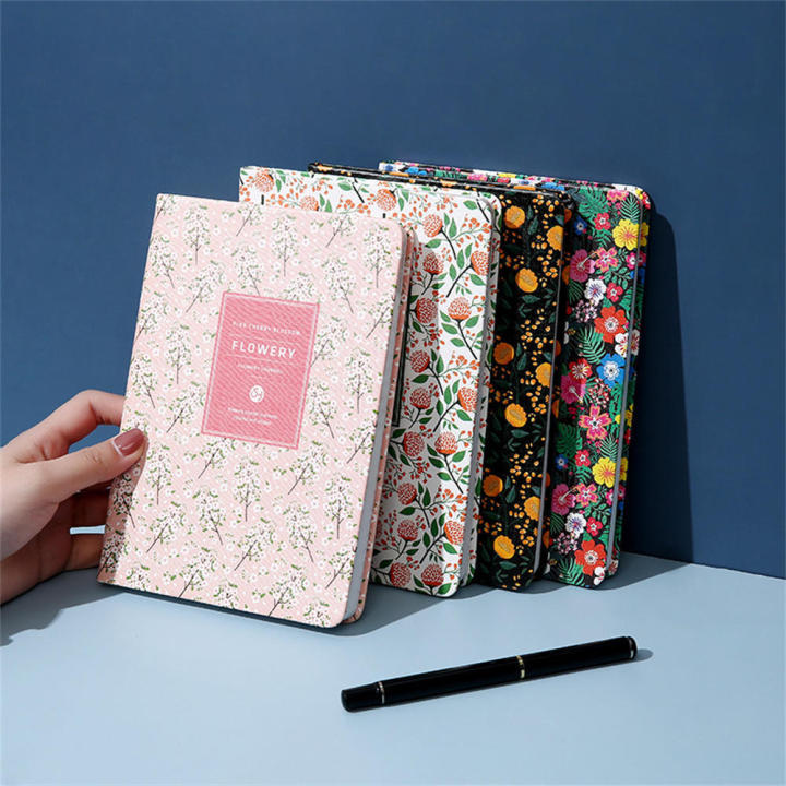 a5-agenda-notebook-paper-notebooks-organizer-notebook-yearly-planner-vintage-flower-notebook-weekly-planner