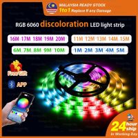 {ItalyNest shop}3M ไฟแถบไฟ LED ถึง20เมตร6060กันน้ำควบคุม RGB แอปพร้อมรีโมทสำหรับการส่องสว่างในบ้านโคมไฟห้อง