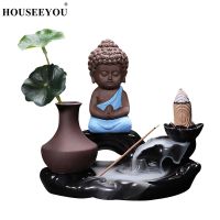 [Popular Accessory] Houseyou น้ำตกกระถางธูป BackflowIncense ผู้ถือกระถางไฟ Stfurnace 20ชิ้นธูปโคน