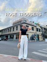 CHANEE - CO14 Rose trousers กางเกงขากระบอกตรงตะขอหน้า