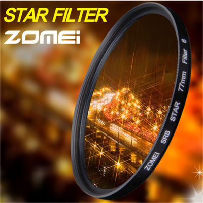 ดั้งเดิม! Zomei Star Filter แวววาวรุ่น52 55 58 62 67 72 77 82มม. Star-Effect สำหรับ Canon Nikon Sony เลนส์กล้องถ่ายรูปกรองสาย4 6 8ฟิลเตอร์บีม