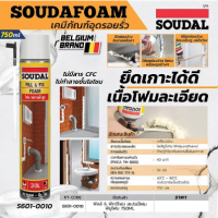 SOUDAL(ซูดัล) ฟิลล์ &amp; ฟิกซ์โฟม สเปรย์โฟม พียูโฟม 750 ml. โฟมโพลียูรีเทนอุดรอยรั่ว ยึดเกาะได้ดีกับหลายพื้นผิว คงรูปได้ดี ไม่หดหรือขยายตัว