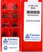 11ER A60 A55 1.0 1.5 2.0 2.5 ISO BMA 10 ชิ้น / ชุด Carmex เม็ดมีดคาร์ไบด์เกลียวภายนอกแปรรูปสแตนเลสและเหล็ก