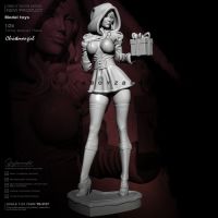 75mm 1/24 Resin model kits DIY figure beauty toy self-assembled TD-3143