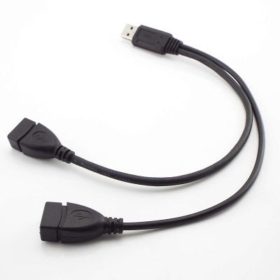 ；【‘； USB 3.0 Female To Dual Male Extra Power Data Y Extension Cable Line Wire With Power Supply For 2.5-Inch Mobile Hard Drives