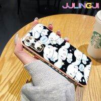 Jjlingji เคสปลอกสำหรับ Samsung Galaxy S20 Plus S20อัลตร้าเคสแบบเต็มหน้าจอลาย Cinnamoroll แผ่นซิลิโคนด้านดีไซน์ใหม่ฝาปิดเลนส์เต็มรูปแบบเคสป้องกันกล่องกันกระแทกกล้องนุ่ม