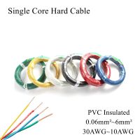 ✣☎ BV Single Strand Core Solid Electric Wire Cable PVC Insulated Tin Plated Pure Copper Hard Line Electronic Power Flame Retardan