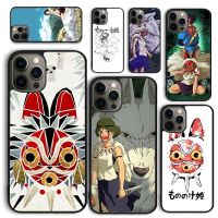 Anime Princess Mononoke Ghibli Phone Case for iPhone 14 12 13 mini 5 6 7 8 PLUS X XS XR 11 PRO MAX SE 2020 Back Cover Fundas