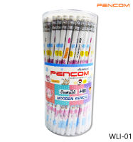 Pencom  WLI-01 HB  ดินสอไม้มียางลบลายการ์ตูน