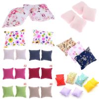 1to 4Pcs Cute Pillow Cushions For Sofa Couch Bed 1/12 Dollhouse Miniature Furniture Toys Without Sofa Chair Baby Christmas Gift