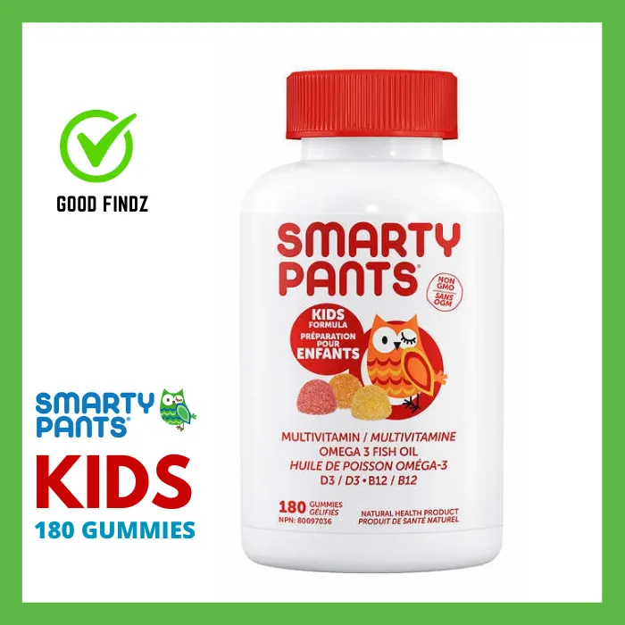 SMARTY PANTS Kids Multivitamins 180 Gummies Omega 3 Fish Oil Vitamin D3