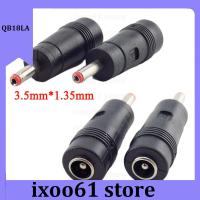 ixoo61 store 100pcs 3.5mmx1.35mm male to 5.5mmx2.1mm Female Plug 3.5 5.5  DC Power Connector Adapter Laptop AC DC Jack adaptor