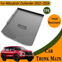สำหรับ Mitsubishi Outlander 3อุปกรณ์เสริม2022 2023 2024 PHEV GM 5ที่นั่งรถ Trunk Mats ทำความสะอาดง่ายกันน้ำ Anti-สกปรกแผ่น