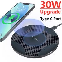 Upgrade 30W Wireless Charger Pad for iPhone 13 12 11 X Xs Xr 8 Samsung S21 S20 S10 Note Xiaomi Fast Wireless Charging Station