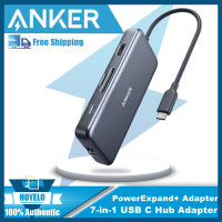 Anker USB C Hub อะแดปเตอร์,PowerExpand + 7-In-1 USB C Hub พร้อม4K USB C เป็น HDMI,การจัดส่งพลังงาน60W,อีเธอร์เน็ต1Gbps,2 USB 3.0พอร์ตเครื่องอ่านการ์ด SD และ MicroSD สำหรับ MacBook Pro และแล็ปท็อป USB C อื่นๆ