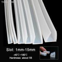 ❖ஐ✧ 1M Silicone Rubber U Channel Edging Trim Seal Shower Door Glass Sealing Strip U-Shaped Bumper fit 1mm-15mm Thick Glass (AxWxH)