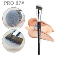 【cw】 87 PRO Face Cream Foundation Buffing Makeup Brush Angle Professional Brand Liquid Blush Make Up Tool