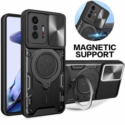 For Xiaomi 11T Pro Case Car Magnetic Ring Stand Armor Phone Cases for Xiaomi 11T Mi11T Mi 11 T Pro Xiaomi11T Back Cover Funda
