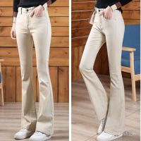 flared pants high waist boot cut jeans flare jeans slim fit Khaki Flared Pants ladys pants strechable