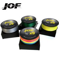 JOF สายที่แข็งแรงมากตกปลาถักบรรทัด Multifilament X9 X12 100M-300M สาย Pe น้ำเกลืออุปกรณ์ตกปลา20-92lb 9-41.8Kg