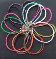 New Fast shipping Charm Bracelet Mixed Color Leather Rope DIY Jewelry Making For Women 50 Pcs B257