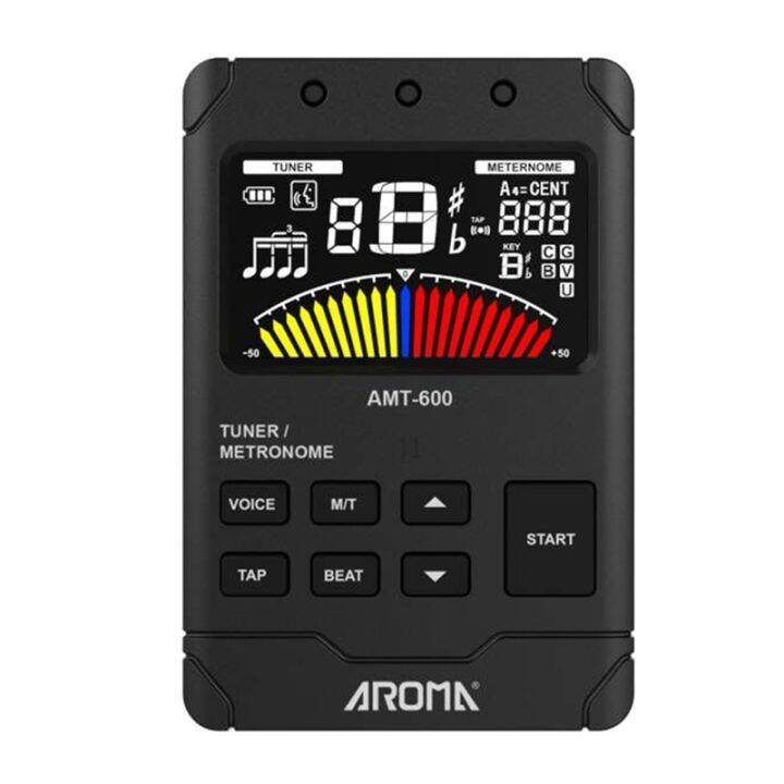 AROMA AMT600 Multifunctional 3 in 1 Guitar Tuner,Electronic Acoustic