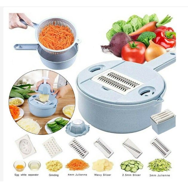 9 IN 1 Multi-function CHOPPER Easy Food Slicer Mandoline Vegetable Cut