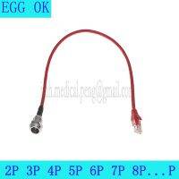 EGG 0K 2 3 4 5 6 7 9 Pin Water Proof Socket Assemble RJ45 Crystal Head Connecting Line For Audio And Video Signal Transmission