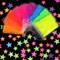 【hot】❍  Fluorescent Star Sequin 3mm/4MM  Mixed Color Accessories Manicure Decoration Accesoires