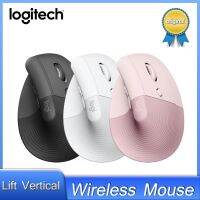 ใหม่ล่าสุดเมาส์ไร้สายยก Logitech แนวตั้งที่เหมาะกับการยศาสตร์บลูทูธเมาส์เล่นเกมส์6ปุ่มเมาส์สำนักงาน4000DPI สำหรับแล็ปท็อป /Pc/mac/ipad