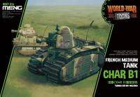 M &amp; Studio รุ่นบทบาท WWT-016 Char B1 frenich รถถังกลาง World War toons