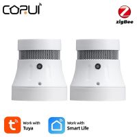 CORUI Tuya Wifi/Zigbee Smart Smoke Detector Security Alarm System Smart Life/tuya App Smoke Alarm Fire Security Protection Household Security Systems