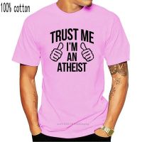 เสื้อคนอ้วนผญ - เสื้อยืดผ้าฝ้ายเชื่อใจฉันฉัน Atheist ตลกอเทวนิยมดาร์วินปลาต่อต้านศาสนาของขวัญแฟชั่น