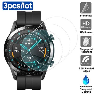 3pcs Tempered Glass For Huawei Watch GT 3 Pro 46mm protective Glass For huawei GT2 Screen Protector Film smartwatch accessories Nails  Screws Fastener