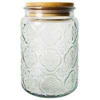 Food Storage Glass Jar Clear Sealed Canister Container for Loose Tea Salt Sugar Coffee Bean Preservation